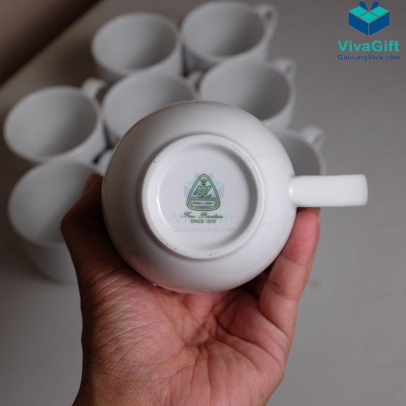 Ly Sứ Minh Long Trắng 0.4 L - Camellia - A001_154019000