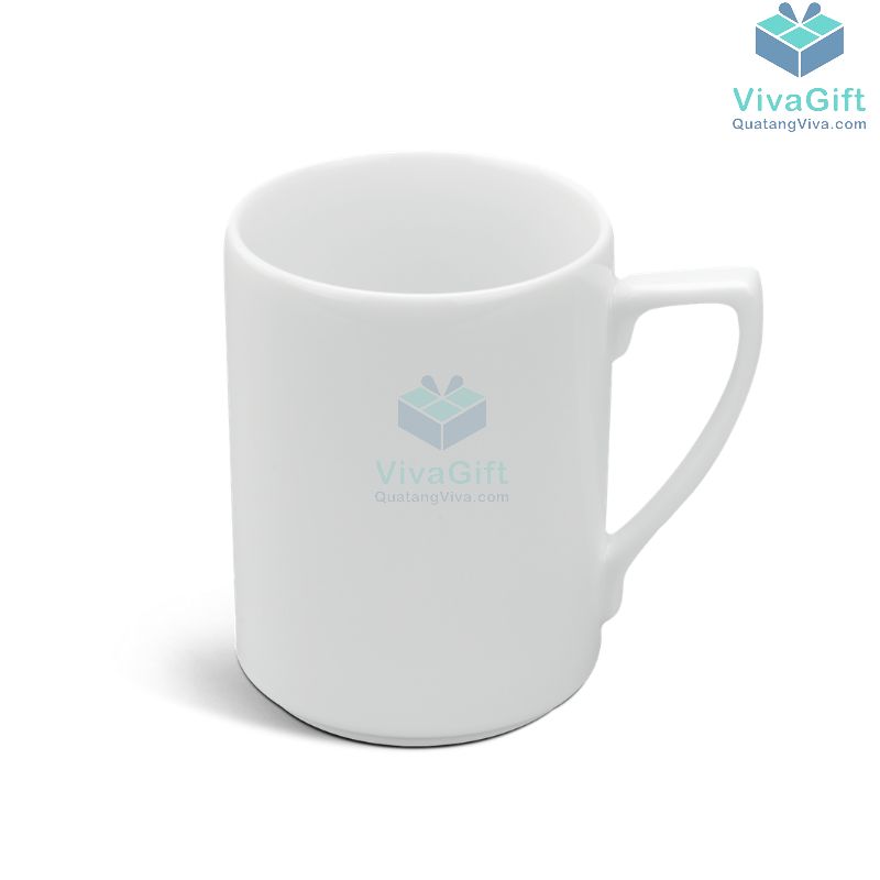 Ly Sứ Minh Long Quai Số 7 Jasmine Trắng - 0.3L
