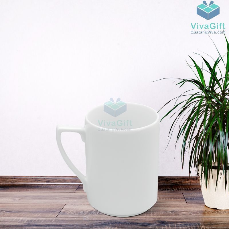 Ly Sứ Minh Long Quai Số 7 Jasmine Trắng - 0.3L 1