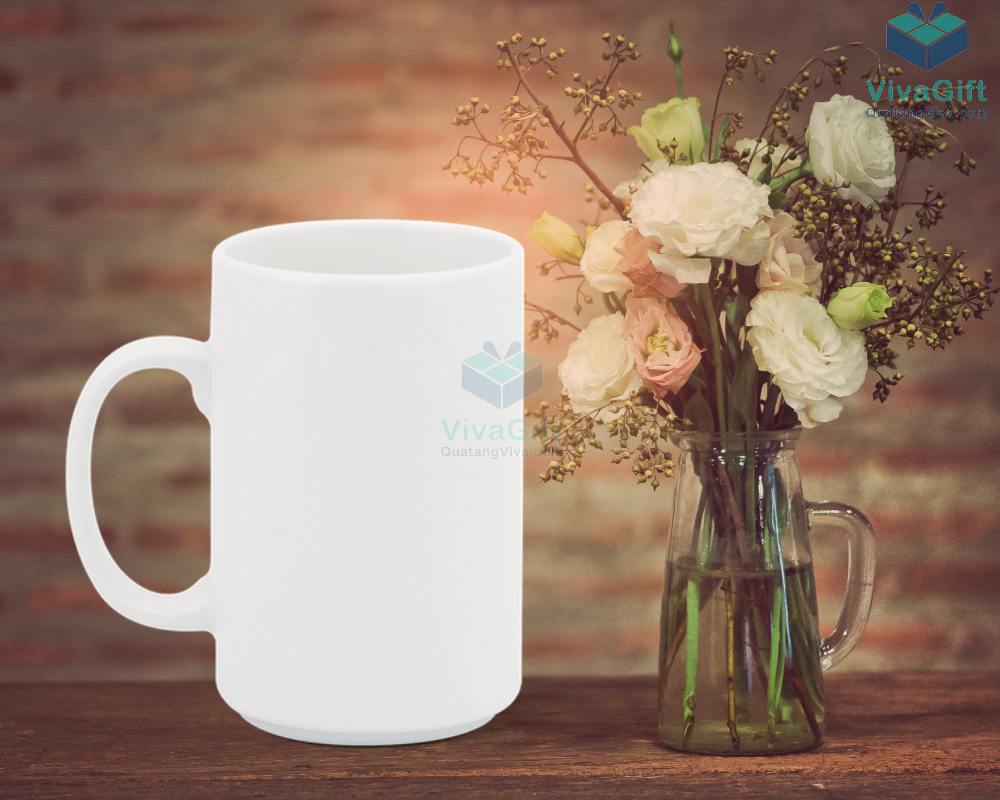 Ly sứ 0.52 L (quai tròn) - Jasmine - Trắng 7