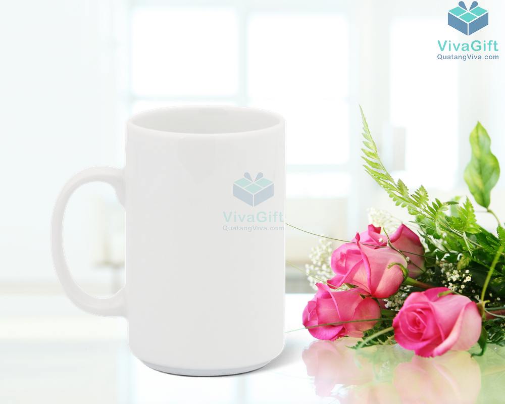 Ly sứ 0.52 L (quai tròn) - Jasmine - Trắng 5