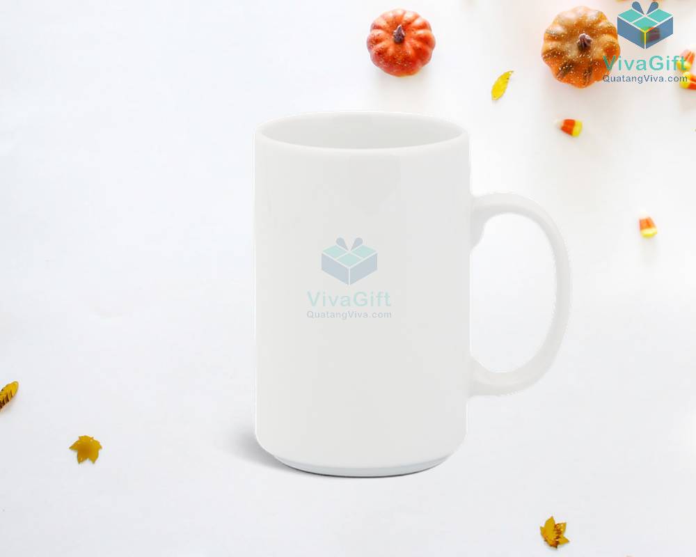 Ly sứ 0.52 L (quai tròn) - Jasmine - Trắng 10