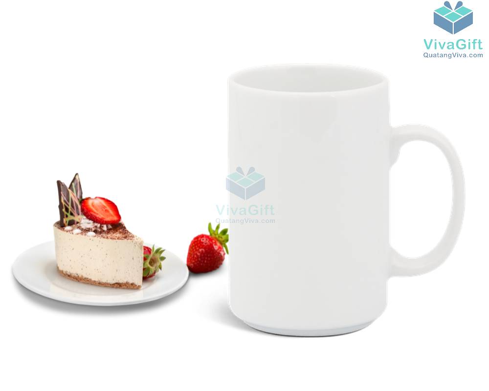 Ly sứ 0.52 L (quai tròn) - Jasmine - Trắng 3