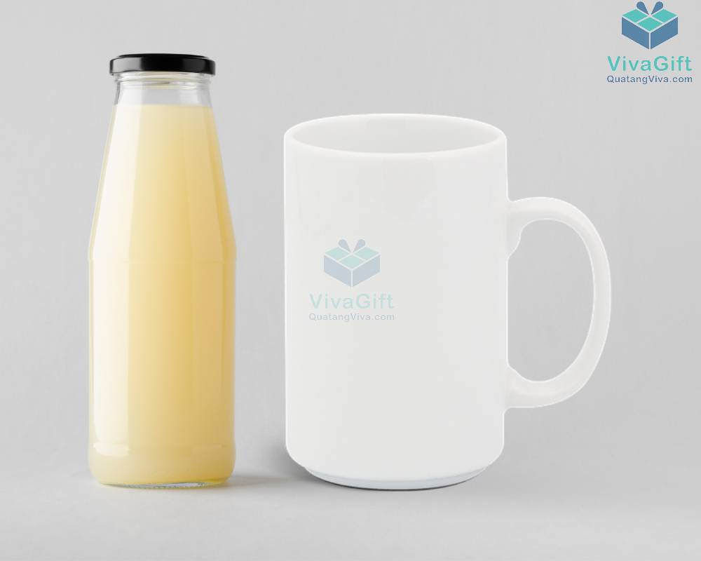 Ly sứ 0.52 L (quai tròn) - Jasmine - Trắng 2