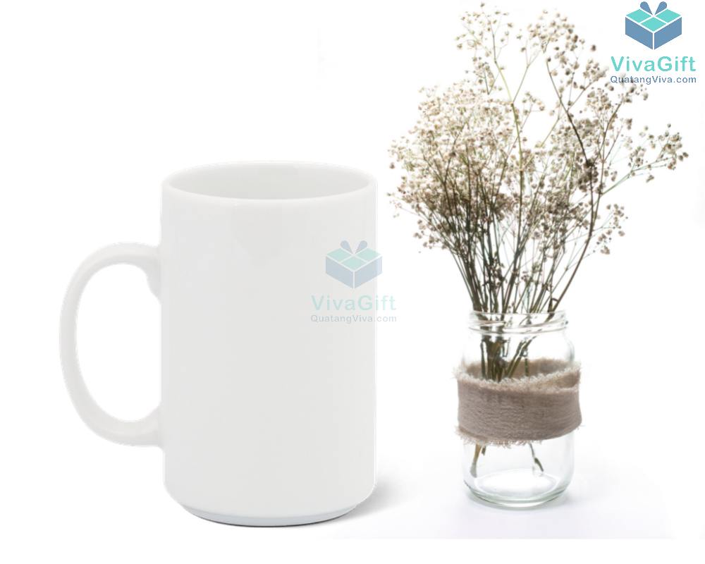 Ly sứ 0.52 L (quai tròn) - Jasmine - Trắng 6