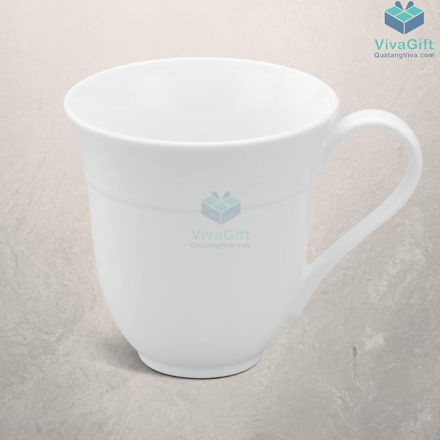 Ly Sứ Minh Long Sọc Loe - Camellia - Trắng - 0,4L 8