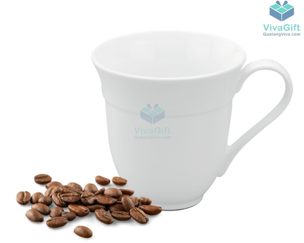 Ly Sứ Minh Long Sọc Loe - Camellia - Trắng - 0,4L 1