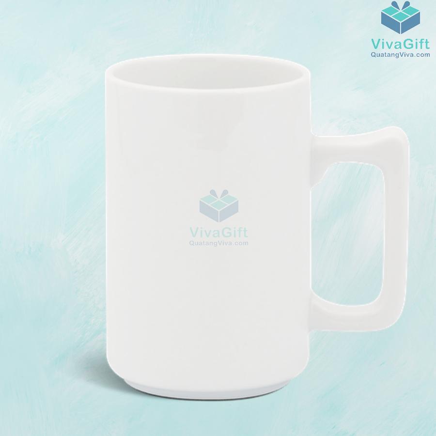 Ly sứ 0.52 L (quai tròn) - Jasmine - Trắng 7