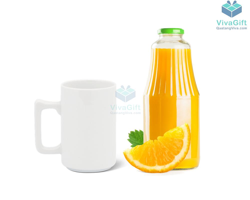 Ly sứ 0.52 L (quai tròn) - Jasmine - Trắng 2