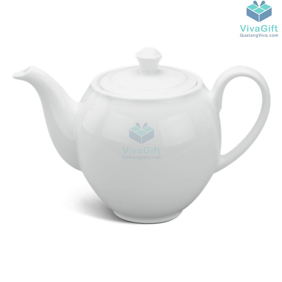 Bộ ấm chén Minh Long 0.5 L - Camellia - Trắng 1 