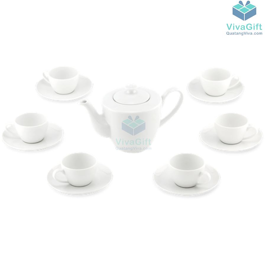 Bộ ấm chén Minh Long 0.65 L - Daisy - Trắng 4