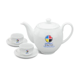Bộ Ấm Chén Minh Long 0.8 L - Camellia - Trắng A001-01803800003