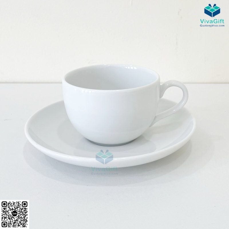 Bộ Ấm Chén Minh Long In Logo 0.8 L - Camellia - Trắng A001-01803800003 24