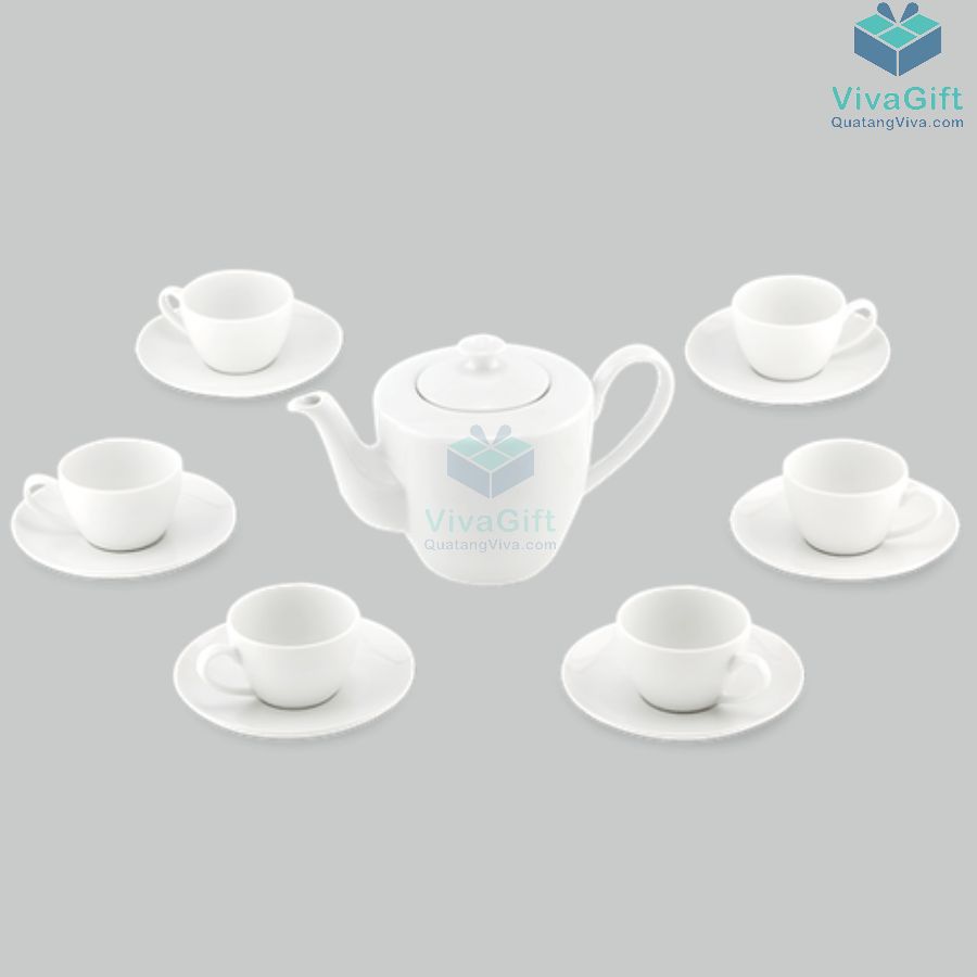 Bộ ấm chén 0.45 L - Daisy - Trắng 5