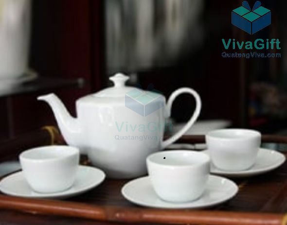 Bộ ấm chén 0.45 L - Daisy - Trắng 7