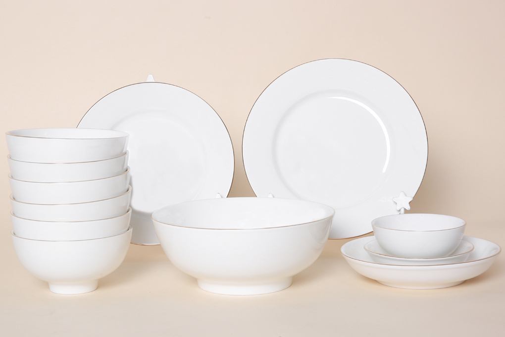 Bộ Chén Dĩa Gốm Sứ quà tặng sự kiện