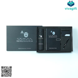 Set Quà Sổ Bình Bút Namecard GS117_vivagift