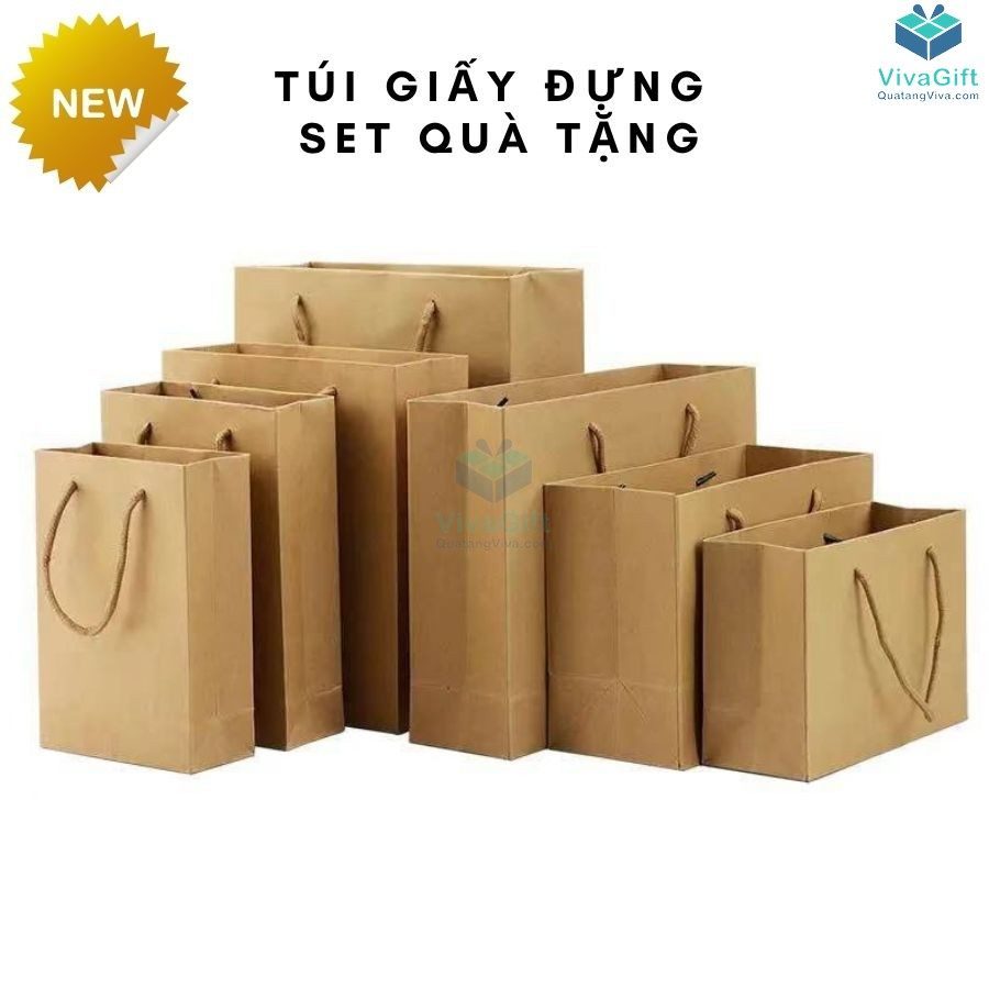 Túi Giấy Đựng Set Quà Tặng Có Quai Xách In Logo TG04 5