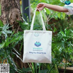 Túi Vải Canvas Có Túi Con Bên Trong In Logo TVC04 – VivaGift