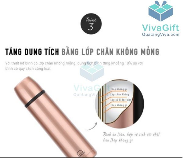 Bình Giữ Nhiệt Lock&Lock 500ml LHC1430 Vienna In Logo 3
