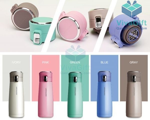 Bình Giữ Nhiệt Lock&Lock LHC3246 450ml Macaron I.d Tumbler Khắc Tên 6