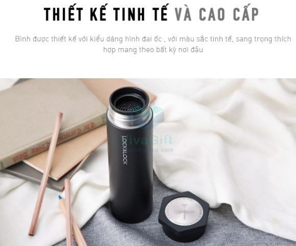Bình Giữ Nhiệt Lock&Lock LHC4111 Hero Tumbler 350ml Khắc Tên 1