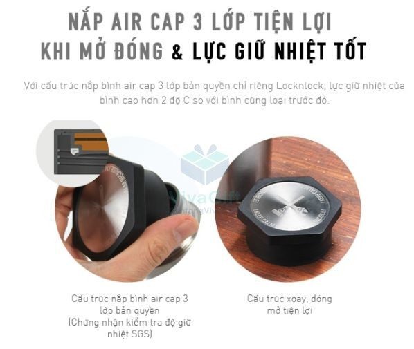 Bình Giữ Nhiệt Lock&Lock LHC4111 Hero Tumbler 350ml Khắc Tên 2