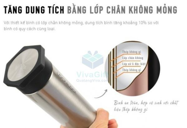 Bình Giữ Nhiệt Lock&Lock LHC4111 Hero Tumbler 350ml Khắc Tên 3