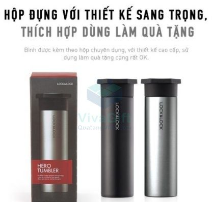 Bình Giữ Nhiệt Lock&Lock LHC4111 Hero Tumbler 350ml Khắc Tên 5