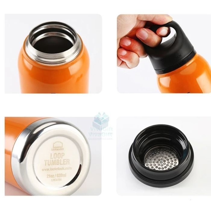 Bình Giữ Nhiệt Lock&Lock LHC4154 Loop Tumbler 620ml Khắc Tên 6