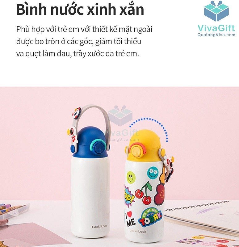 Bình Giữ Nhiệt LocknLock 350ml – LHC3283 DIY Strap Tumbler 5