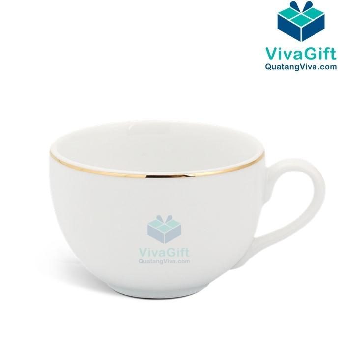 Bộ Ấm Chén Minh Long 0.5 L - Camellia - Chỉ Vàng 01503801403