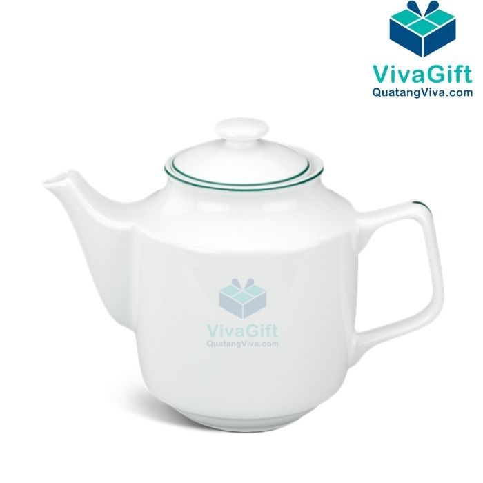 Bộ Ấm Chén Minh Long 0.7 L - Jasmine - Chỉ Xanh Lá 01071100903