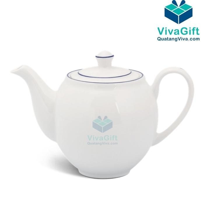 Bộ Ấm Chén Minh Long 1.1 L - Camellia - Chỉ Xanh Dương 01113802103