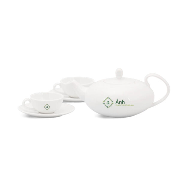 Bộ Ấm Chén Minh Long 0.47 L Elip - Anna - Trắng Ngà 68470200003