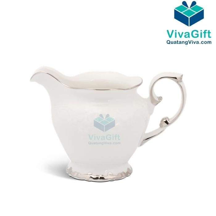 Bộ Ấm Trà Minh Long 1.3 L – Đài Các – Chỉ Bạch Kim 01134604303