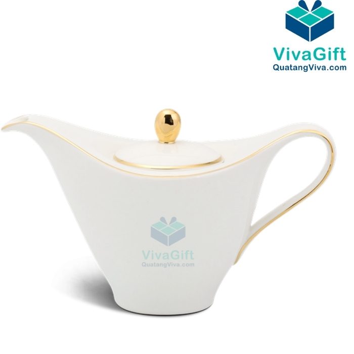 Bộ Ấm Trà Minh Long Cao 0.45 L – Anh Vũ – Chỉ Vàng 01459801403