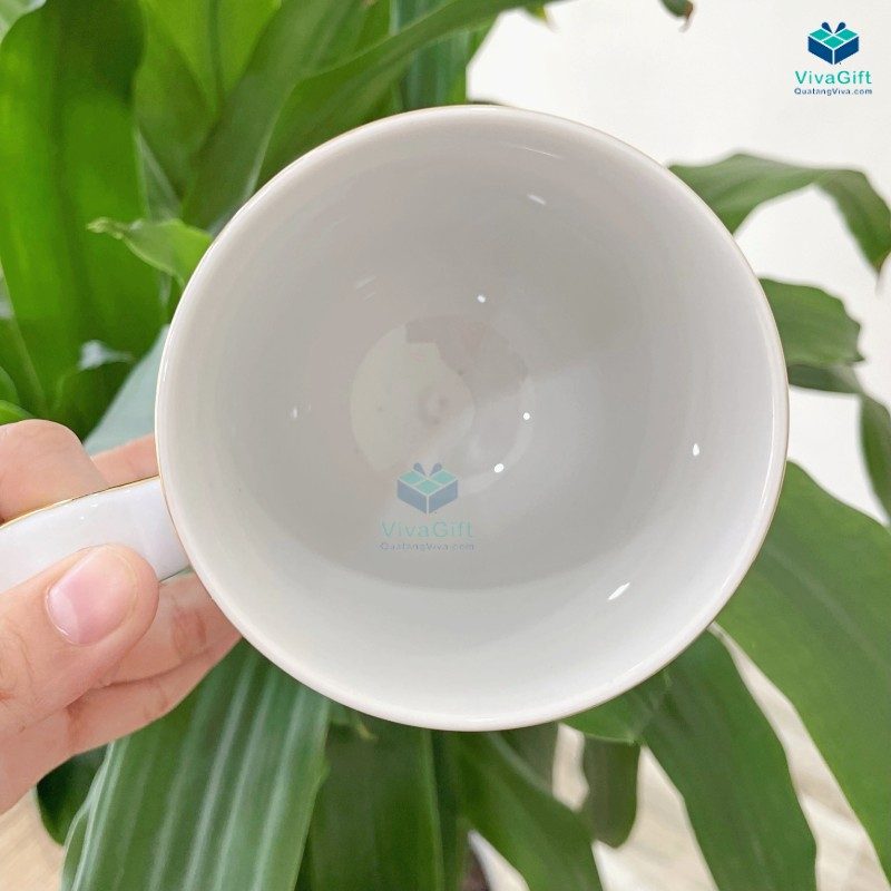 Cốc Sứ Minh Long 0.30 L - Mẫu Đơn IFP - Chỉ Vàng 3