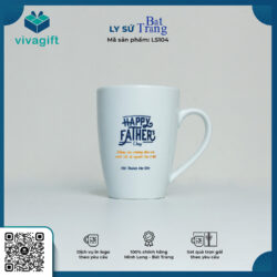 Ly Sứ Trắng Thóp S1 In Logo Theo Yêu Cầu LS104 – Quatangviva.com