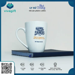 Ly Sứ Trắng Thóp S1 In Logo Theo Yêu Cầu LS104 – Quatangviva.com
