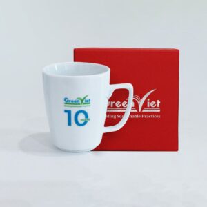 Ly Sứ Trắng Dáng Vuông Minh Long LS110 - Quà Tặng Viva