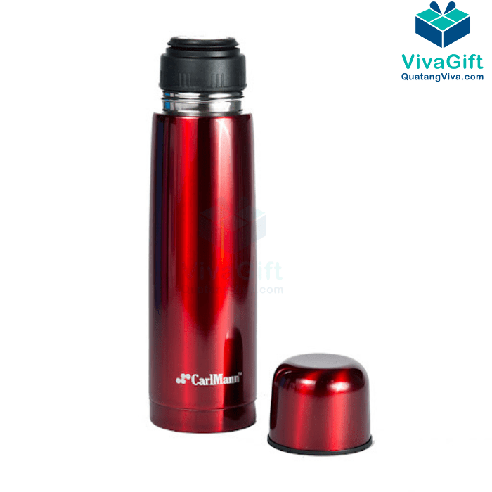 Bình Giữ Nhiệt Carlmann 500ml Inox Màu Đỏ BES551-R 