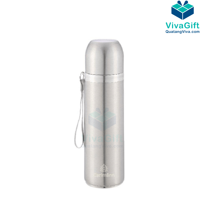 Bình Giữ Nhiệt Carlmann 500ml Màu Inox BES502 Khắc Logo