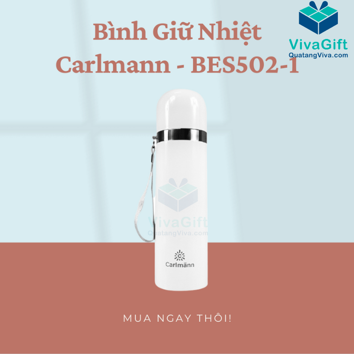 Bình Giữ Nhiệt Carlmann 500ml Nóng Lạnh BES502-1 