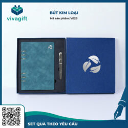 Bút Kim Loại Nắp Đậy Khắc Tên V028 – Quà Tặng Viva