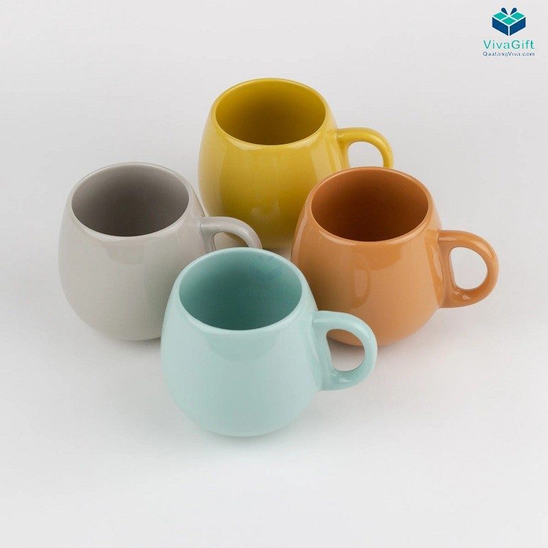 Ly Sứ Dong Hwa Glee Coffee Mug Set 250ml MC003 4pcs/1set
