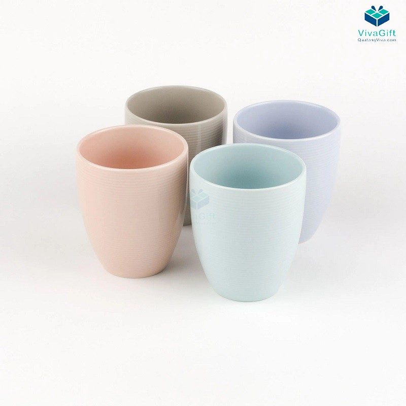 Ly Sứ Dong Hwa Pastel Cup Set 4colors MD032