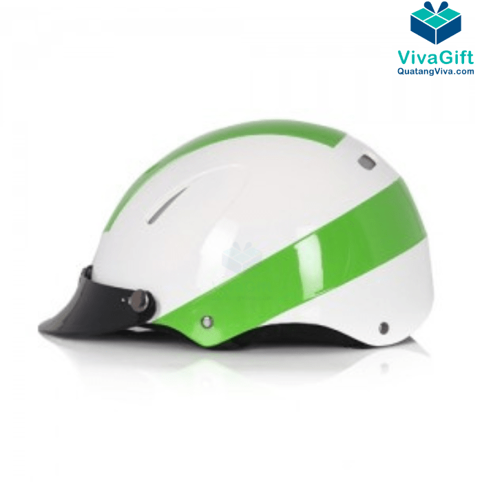 # Mũ bảo hiểm nửa gù có lỗ BH013 In Logo Làm Quà Tặng