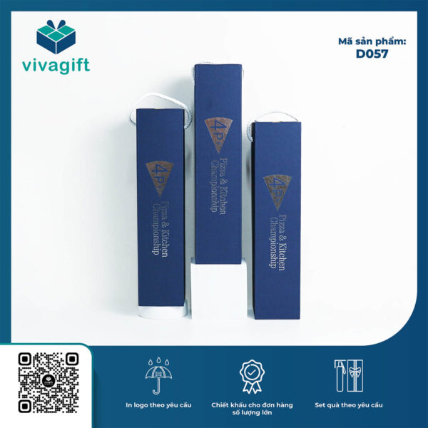 Ô Dù Gấp 3 Tự Động 2 Chiều 10 Kèo R=58cm (Có Vân Sọc) D057 - Quatangviva.com