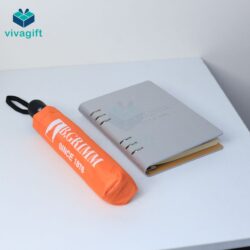 Sổ Tay Bìa Còng B014 Da PU – Quà Tặng Viva